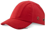 Red Baseball Bump Cap EN812 safety bump cap  - Beeswift Bbsbc Accessories Belts Kneepads etc Active-Workwear Stylish fashionable baseball cap with ventilation holes. Fitted over a plastic shell providing lightweight head protection. Conforms to EN812 - 2012 