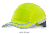 Yellow Hi Viz Baseball Bump Cap EN812 safety bump cap  - Beeswift Bbsbc Accessories Belts Kneepads etc Active-Workwear Stylish fashionable baseball cap with ventilation holes. Fitted over a plastic shell providing lightweight head protection. Conforms to EN812 - 2012 