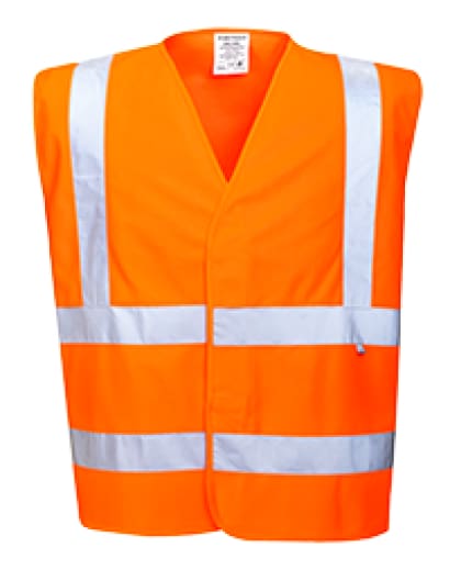 Biz flame hi vis retardant treated vest portwest fr75