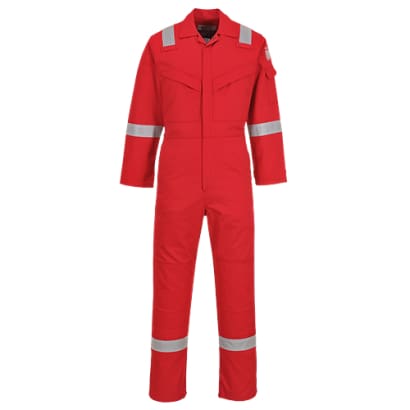 Bizflame flame retardant anti static hi viz boiler suit-coverall fras- fr50