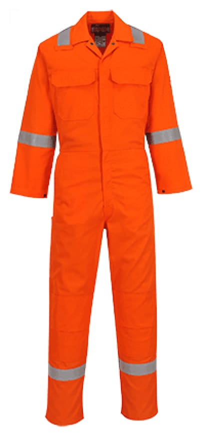 Bizweld flame retardant hi viz iona welding coverall portwest biz5