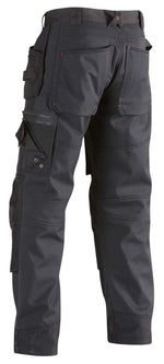 Blaklader 1500 waterproof softshell work trousers nail pockets knee pad- 2517