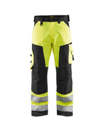 Blaklader 15660hi vis class 2 lightweight work trousers with knee protection