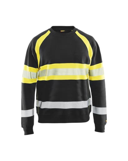 Blaklader class 1 high visibility premium sweatshirt - soft and comfortable