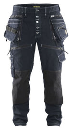 Blaklader 1999 denim stretch work trousers with knee & holster pockets