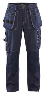 Blaklader cotton twill work trousers with knee pad and nail pockets - 1530 1370