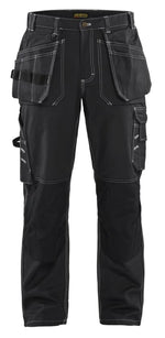 Blaklader cotton twill work trousers with knee pad and nail pockets - 1530 1370