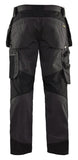 Blaklader craftsman flex floorlayer trousers in dark grey/black -1554