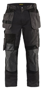 Blaklader craftsman flex floorlayer trousers in dark grey/black -1554