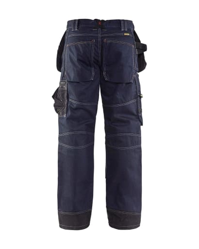 Blaklader Denim Loose Fit Work Trousers with Knee Pad and Nail