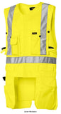Yellow Blaklader Hi Vis Safety Work Tool Vest with Zip toolvest Class 2 - 3027 Toolvests Toolbelts & Holders Active-Workwear Blaklader Vest in a fluorescent fabric that is both hardwearing and flexible. We guarantee up to 25 washes at 85° with retained fluorescence. Certified according to EN471 Class 2. High vis Tool Vest Craftsman, Industrial worker, Road & construction worker EN ISO 20471 EN ISO 20471, Class 2, Combination Certification A