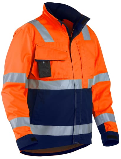 Blaklader hi visibility water repellent lightweight safety work jacket ris 3279 - 4064