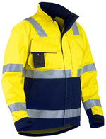 Blaklader hi visibility water repellent lightweight safety work jacket ris 3279 - 4064