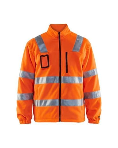 Blaklader high visibility fleece jacket with ergonomic fit and clever pockets