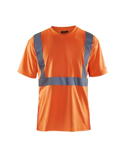 Blaklader high visibility reflective v neck tee shirt - 3313 1009