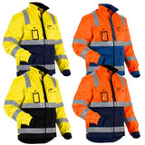 Blaklader high visibility safety work jacket with multiple pockets - 4023 (non-waterproof)