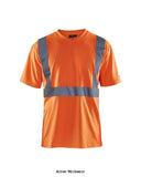 Blaklader high visibility v neck breathable tee shirt - 3313 1009