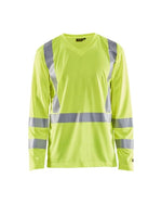 Blaklader high visibility v-neck long sleeve t-shirt - 3383