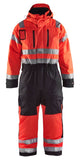 Blaklader high visibility waterproof winter coveralls with knee pad pockets & chin guard - 6763