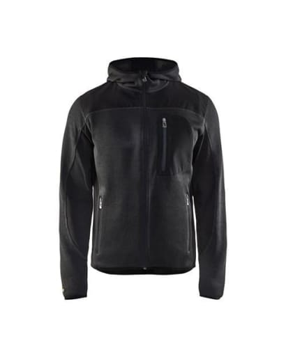 Blaklader knitted soft shell hybrid hooded jacket-4930