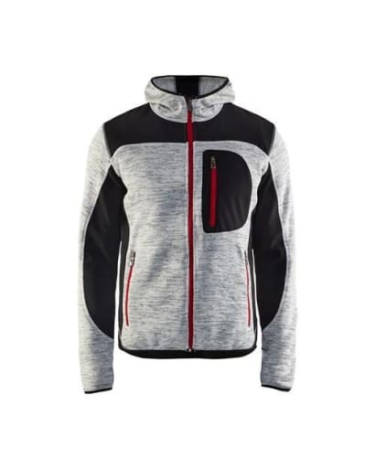 Blaklader knitted soft shell hybrid hooded jacket-4930