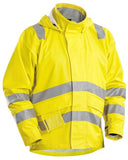 Blaklader multinorm hi vis waterproof flame retardant rain jacket - 4303