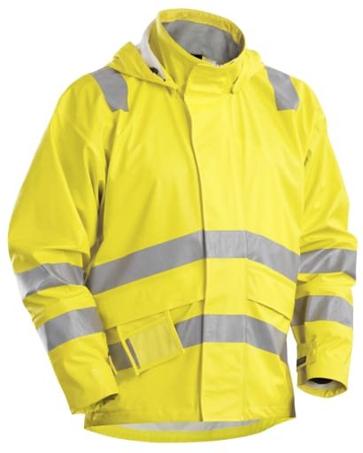 Blaklader multinorm hi vis waterproof flame retardant rain jacket - 4303