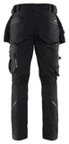 Blaklader ultimate craftsman tapered leg 4-way stretch trousers x1900 - 1998 with advanced functional details