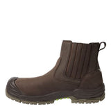 Brown composite safety dealer boot water resistant- apache wabana