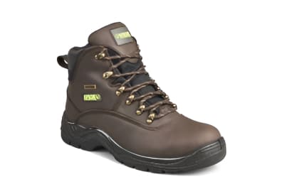 Brown waterproof s3 safety hiker work boots steel toe & midsole apache ss813sm