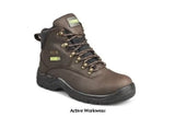 Brown waterproof s3 safety work boots steel toe & midsole apache ss813sm
