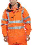 Hi Vis Class 3 Carnoustie Waterproof & Breathable Jacket RIS 3279 -Beeswift Car Hi Vis Jackets Active-Workwear