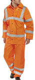 Bseen lightweight hi vis waterproof jacket en471 beeswift tj8