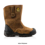 Bsh010 buckbootz buckshot s3 hro src wru brown safety rigger boot - advanced safety and support rigger boot boots