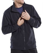 Budget fleece work jacket 280gm beeswift workwear basic fleece - flj