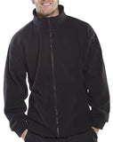 Budget fleece work jacket 280gm beeswift workwear basic fleece - flj