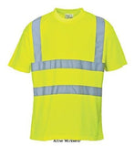 Yellow Budget Portwest Hi Vis Wicking Tee Shirt Sml - 5XL S478 Hi Vis Tops Active-Workwear Keep cool in this high quality value for money Hi-Vis T-Shirt. The lightweight sports-type fabric provides unbeatable wearer comfort and great ventilation on those hot summer days. 