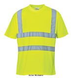 Budget Portwest Hi Vis Wicking Tee Shirt Sml - 5XL S478 Hi Vis Tops Active-Workwear Keep cool in this high quality value for money Hi-Vis T-Shirt. The lightweight sports-type fabric provides unbeatable wearer comfort and great ventilation on those hot summer days. 