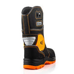 Bviz 5 buckzviz rigger boot in black and orange