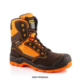 Buckler bvis1 hi vis composite waterproof safety lace/zip work boot