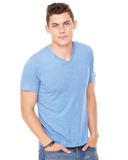 Canvas triblend v-neck tee-ca3415