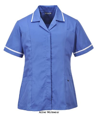 Classic Ladies Health Care Tunic - Portwest LW20 Shirts Polos & T-Shirts Active-Workwear This style has been updated with modern design features and a flattering fit. The comfort of this garment is further enhanced with the action back design. 