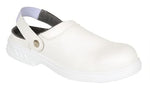 Clean room medical microfibre safety clog sb steel toe cap vegan friendly - fw82