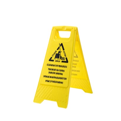 Cleaning in progress sign - hv22