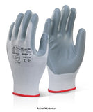 Click by beeswift nylon nitrile coated work gloves (pack of 100) - nfng