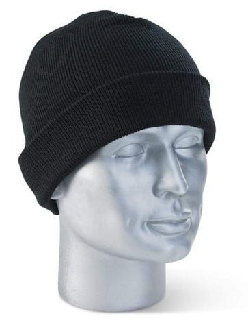 Micro fibre watch beanie hat black (10pk) - whbl