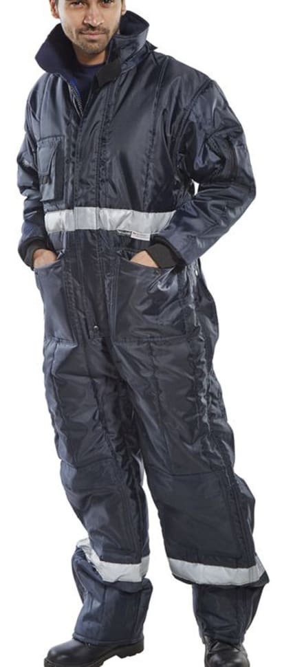 Coldstar freezer insulated coveralls with kneepad pockets - beeswift ccfc