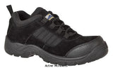 Composite lite Anti Static Trouper Composite Toe cap Safety Shoe S1 sizes 3-13 Portwest FC66 Shoes Active-Workwear Portwest 100% non metallic, lightweight hiker style shoe in a classic black colour. Composite toecap, antistatic and oil resistant outsole makes this shoe suitable for a variety of work environments. CE certified Composite toecap