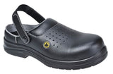Composite lite esd microfibre perforated safety clog sb- fc03