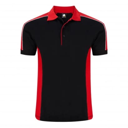 Contrast avocet uniform polo shirt with piping -1188